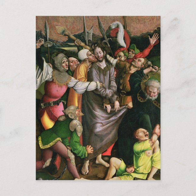 Christus im Garten von Gethsemane verhaftet Postkarte (Vorderseite)