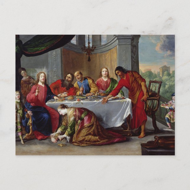 Christus im Haus Simon des Pharisees Postkarte (Vorderseite)