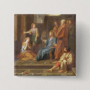Christus im Haus von Martha und von Mary Button