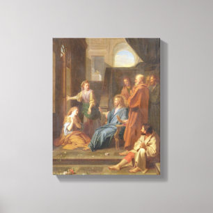 Christus im Haus von Martha und von Mary Leinwanddruck