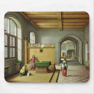 Christus im Haus von Martha und von Mary Mousepad