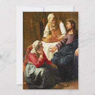 Christus im Hause von Martha und Maria Karte