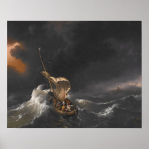 Christus im Sturm auf dem Meer von Galiläa-Plakat Poster