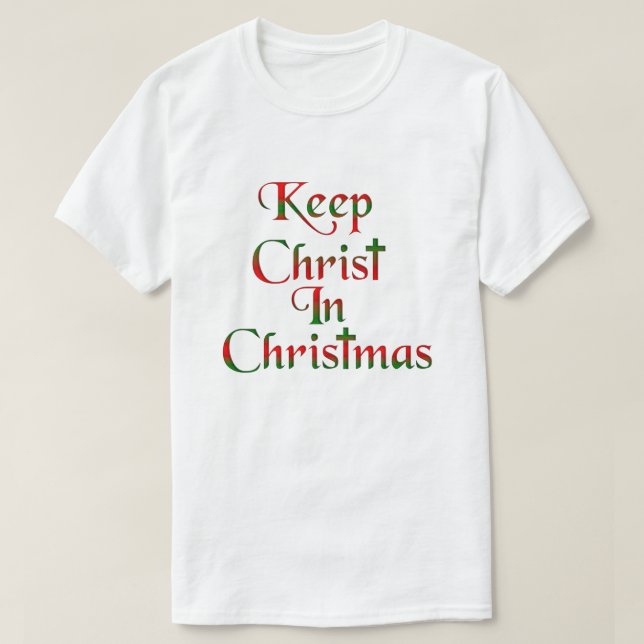 Christus in den Shirts des Weihnachtskreuzes behal (Design vorne)