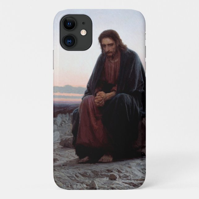Christus in der Wildnis, Ivan Kramskoi Case-Mate iPhone Hülle (Rückseite)