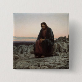 Christus in der Wildnis (von Ivan Kramskoi) Button