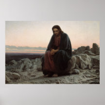 Christus in der Wildnis (von Ivan Kramskoi)