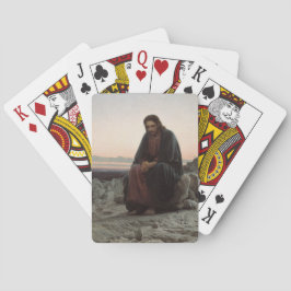 Christus in der Wildnis (von Ivan Kramskoi) Spielkarten