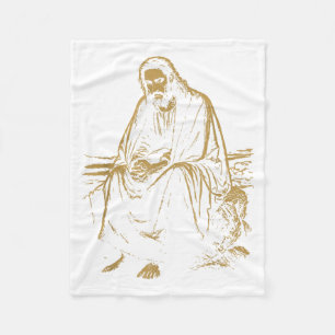 Christus in der Wüste Jesus Gebet Christliche Glau Fleecedecke