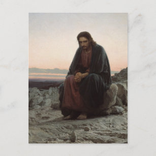 Christus in der Wüste Postkarte