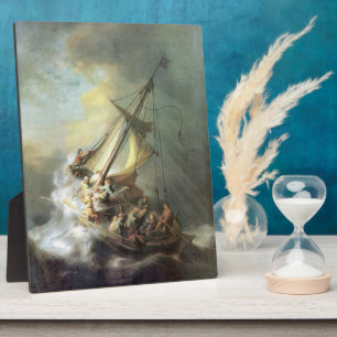 Christus in einem Sturm am Meer von Galiläa-Rembra Fotoplatte