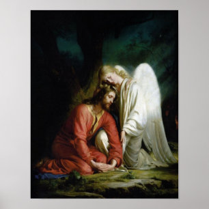 Christus in Gethsemane von Carl Bloch Druck Poster