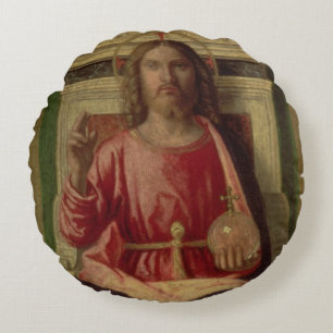 Christus inthronisierte, c.1505 rundes kissen