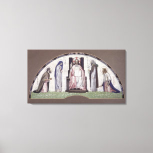 Christus inthronisierte leinwanddruck