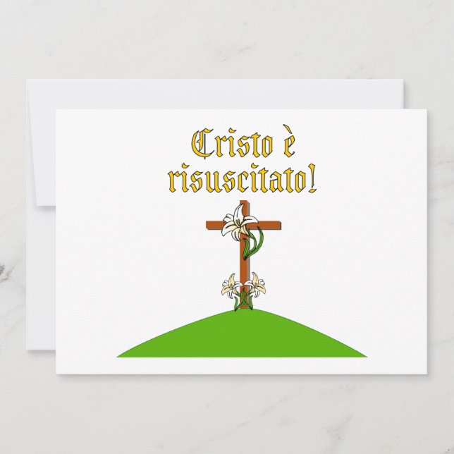 Christus ist auferstanden einladung (Vorderseite)