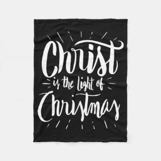 Christus ist das Licht der Weihnachtszeit - Christ Fleecedecke