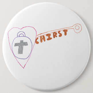 Christus ist das wichtigste Round-Abzeichen Button