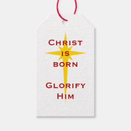 Christus ist geboren! Weihnachtsgeschenk Geschenkanhänger