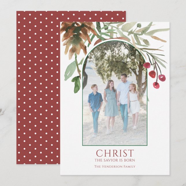 Christus ist Geborene religiöse Weihnachten (Vorne/Hinten)