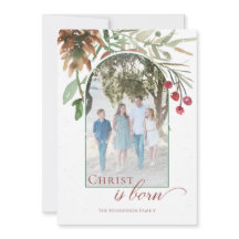 Christus ist Geborenes religiöses Weihnachtsgrün F
