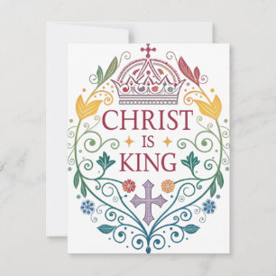 Christus ist König Feiertagskarte