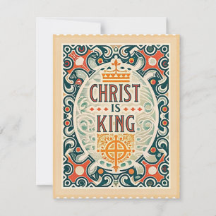 Christus ist König Feiertagskarte