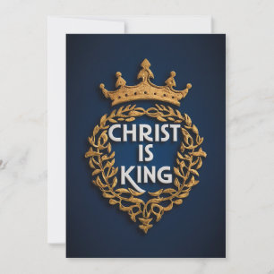 Christus ist König Feiertagskarte