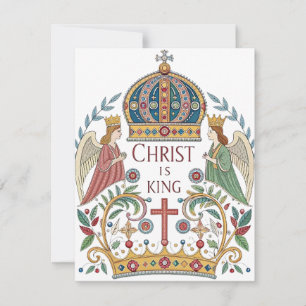 Christus ist König Feiertagskarte