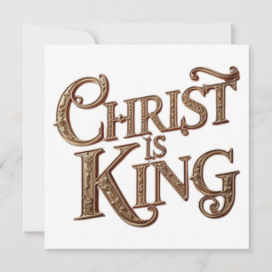 Christus ist König Feiertagskarte