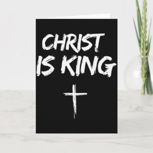 Christus ist König Jesus Katholisch Christlich Chr Karte