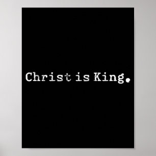 Christus ist König Jesus Katholisch Christlich Chr Poster