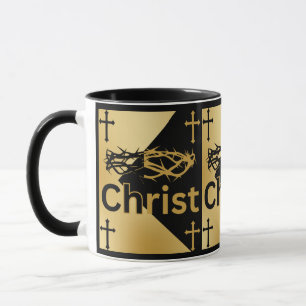 Christus ist König Kronbibel Zitat Bibel Glaube Tasse
