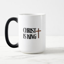 Christus ist König | Schwarzer Text und Braunes Ho