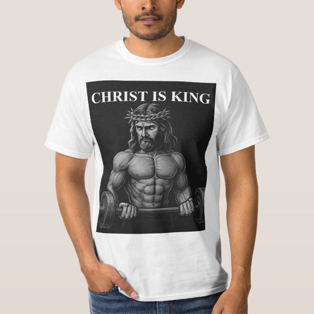 Christus ist König T-Shirt (Vorderseite)