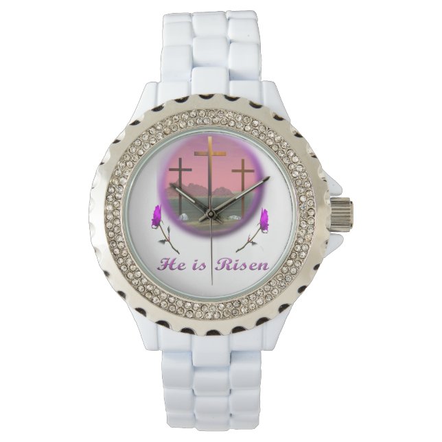 Christus ist Risen Armbanduhr (Vorderseite)