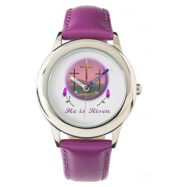 Christus ist Risen Armbanduhr (Vorderseite)