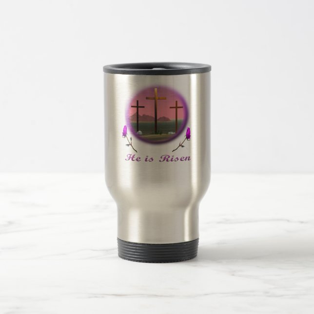 Christus ist Risen Reisebecher (Mittel)
