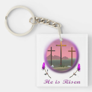 Christus ist Risen Schlüsselanhänger