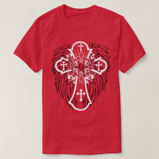 Christus ist unser König und Erlöser T-Shirt (Design vorne)