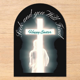 Christus ist zu Ostern erwacht Acryleinladungen