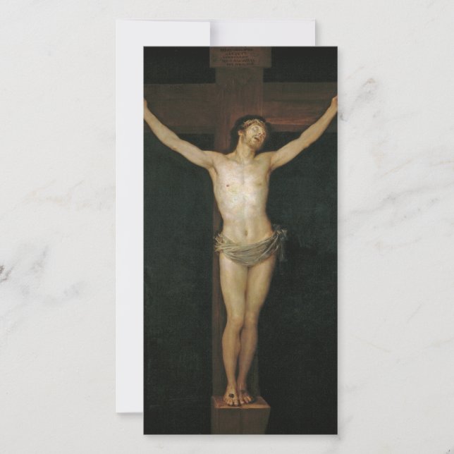 Christus (Jesus am Kreuz) (von Goya) Karte (Vorderseite)
