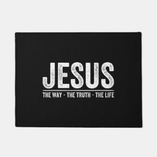 Christus Jesus Der Weg. Die Wahrheit. Das Leben Ge Fußmatte