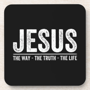Christus Jesus Der Weg. Die Wahrheit. Das Leben Ge Getränkeuntersetzer