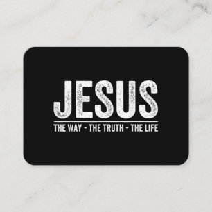 Christus Jesus Der Weg. Die Wahrheit. Das Leben Ge Visitenkarte