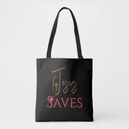 Christus Jesus rettet Kreuz Herz  Tasche