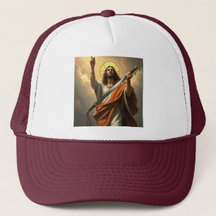 Christus kehrt Truckerhut zurück Truckerkappe