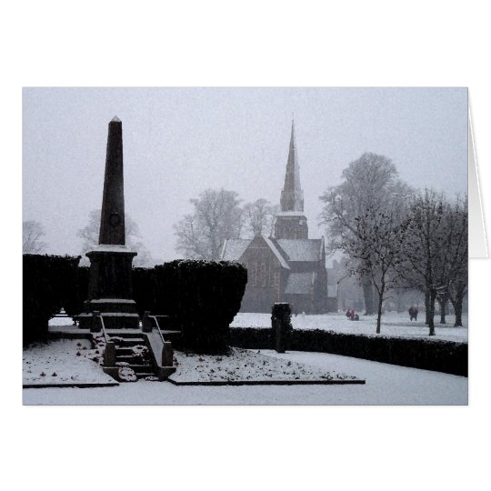 Christus-Kirche u. Denkmal - Wasserfarbe Karte