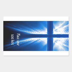 Christus-Kreuz Rechteckiger Aufkleber