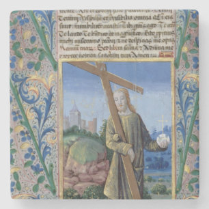 Christus mit dem Kreuz und der Kugel Steinuntersetzer