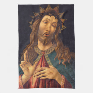 Christus mit Dornenkrone von Sandro Botticelli Geschirrtuch